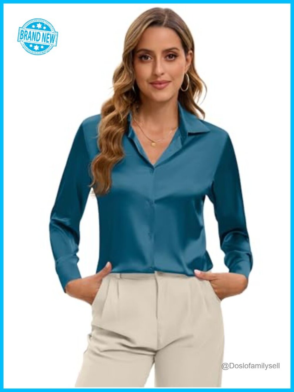 Satin Silk Button Down Shirt Women Long Sleeve Leopard Blouse Work Top